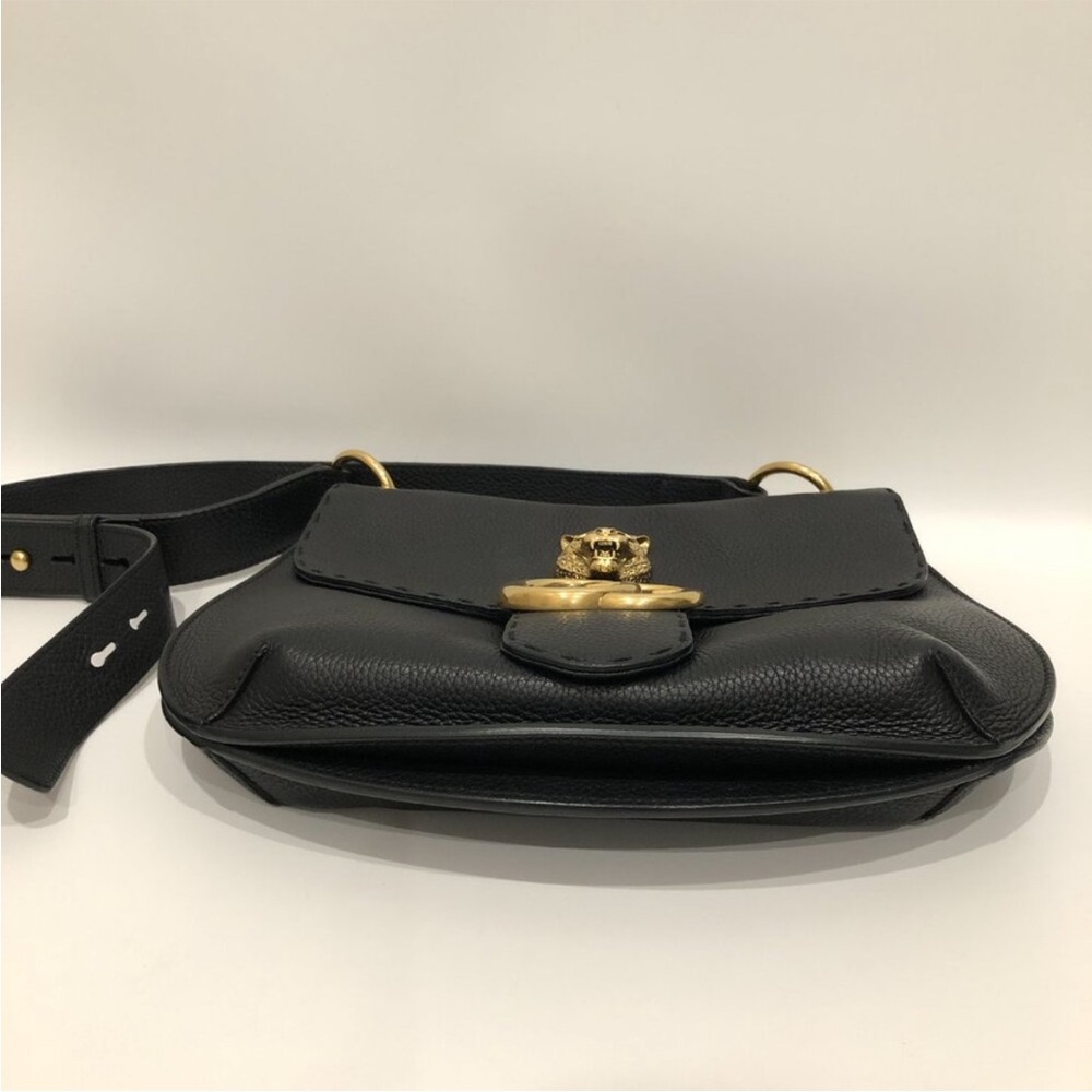 Gucci Pebble Leather Animalier Shoulder Bag w/dustbag EUC - Picture 6 of 13